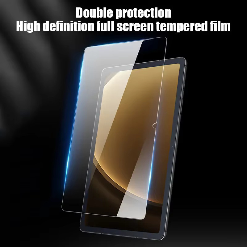 2er-Pack Samsung Galaxy Tab A9 Plus Displayschutzfolie aus gehärtetem Glas, 11 Zoll, transparent, kratzfest - Bild 2