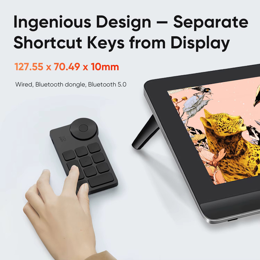 XPPen Artist Pro 14 16 (Gen 2) Grafik-Tablet-Monitor mit 16K Druckstufe, X3 Pro Stylus und Android-Unterstützung, Schwarz - Bild 3