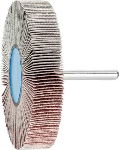 PFERD Korund Fächerschleifer A150 für Feinschliff und Finish Durchmesser: 80 mm, Breite: 15 mm, Schaft-Durchmesser: 6 mm, 10 Stück - Bild 1