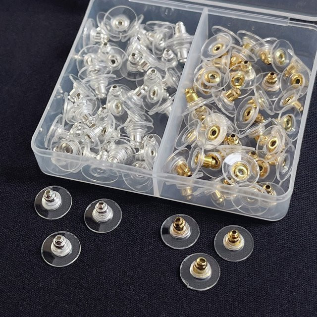 Ohrringe Stecker Zubehör, Ohne Stein - Bild 1