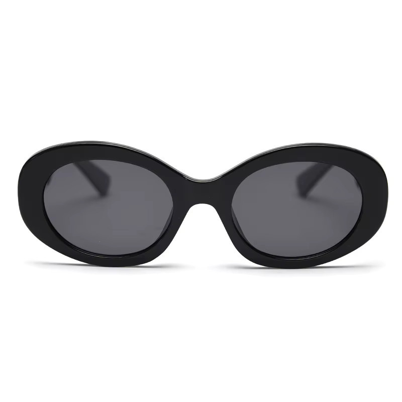 Mercelyn Sonnenbrille, Oval, Vollrand, Kunststoff, Unisex, Schwarz - Bild 4