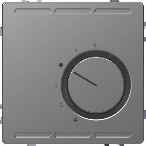 Merten Raumthermostat Schraubbefestigung aus Edelstahl in Silber/Grau - Bild 1