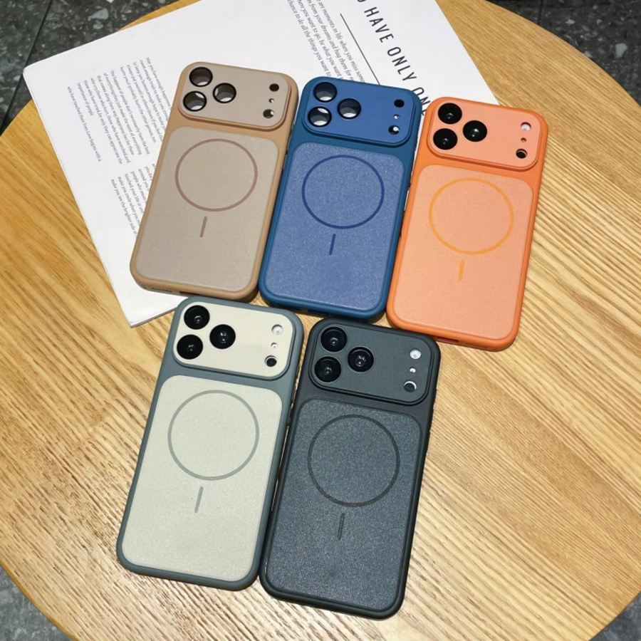 RPKKS Armor Bumper MagSafe Schutzhülle für iPhone 16 15 Plus 17 14 13 12 Pro Max mit Linsenschutz in Blau und Multicolour - Bild 2