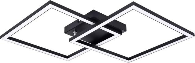 NETTLIFE LED Deckenleuchte aus Metall in Schwarz, modernes Design für Wohnzimmer und Schlafzimmer - Bild 1