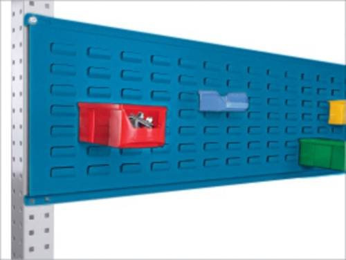 Manuflex ZB0075.5007 Werkzeug-Schlitzplatte für UNIVERSAL und PROFI in Blau und Stahl, Nutzhöhe: 300 mm, für Tischbreite: 2000 mm - Bild 1