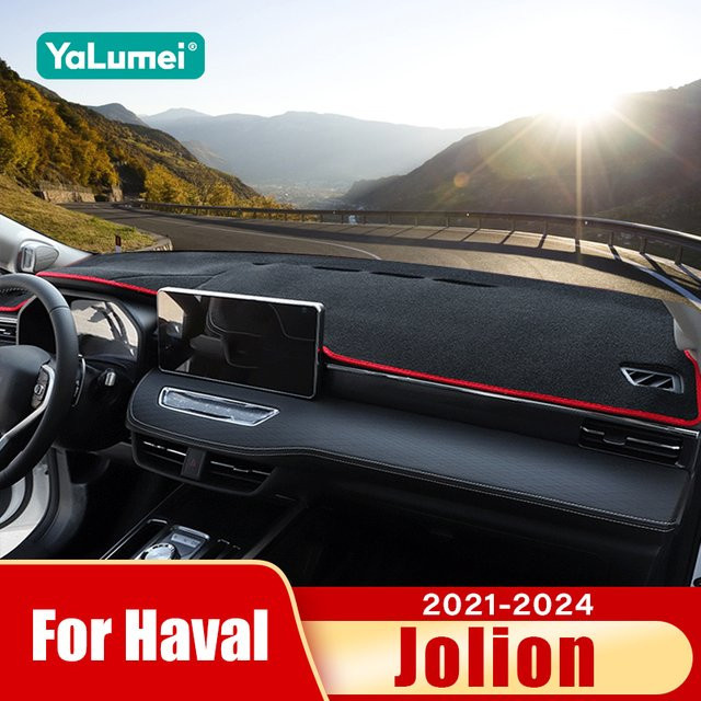 YaLumei Dashboard Sonnenschutz Abdeckung für Haval Jolion 2021-2024, Schwarz, Anti-Rutsch Instrumenten-Schutzmatte - Bild 1