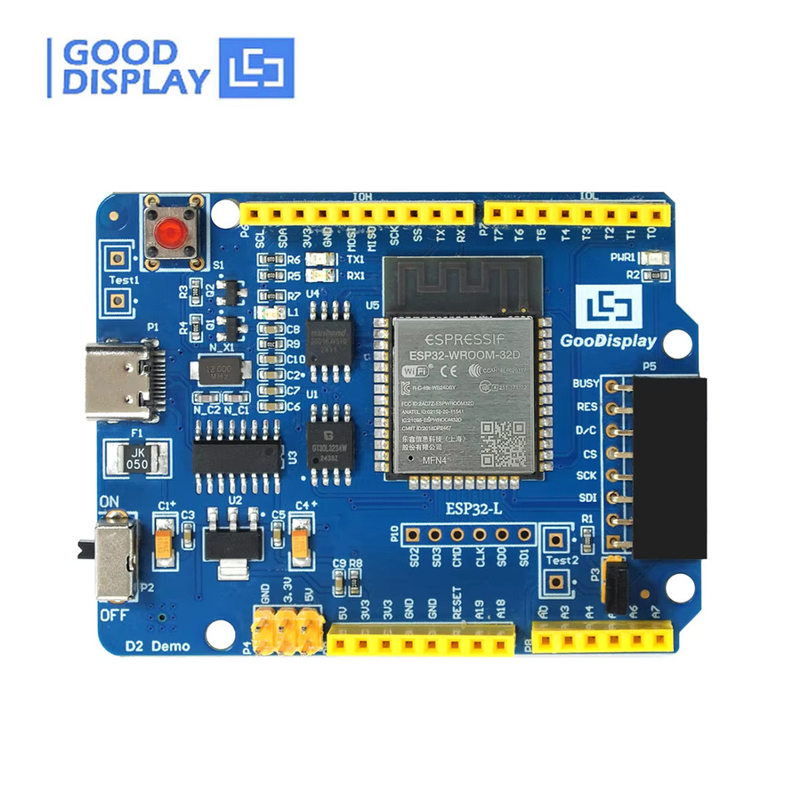 Goodisplay 7,3 Zoll E-Paper Display Entwicklungs-Kit mit ESP32-L Treiberplatine und USB-C Schnittstelle in Blau - Bild 2
