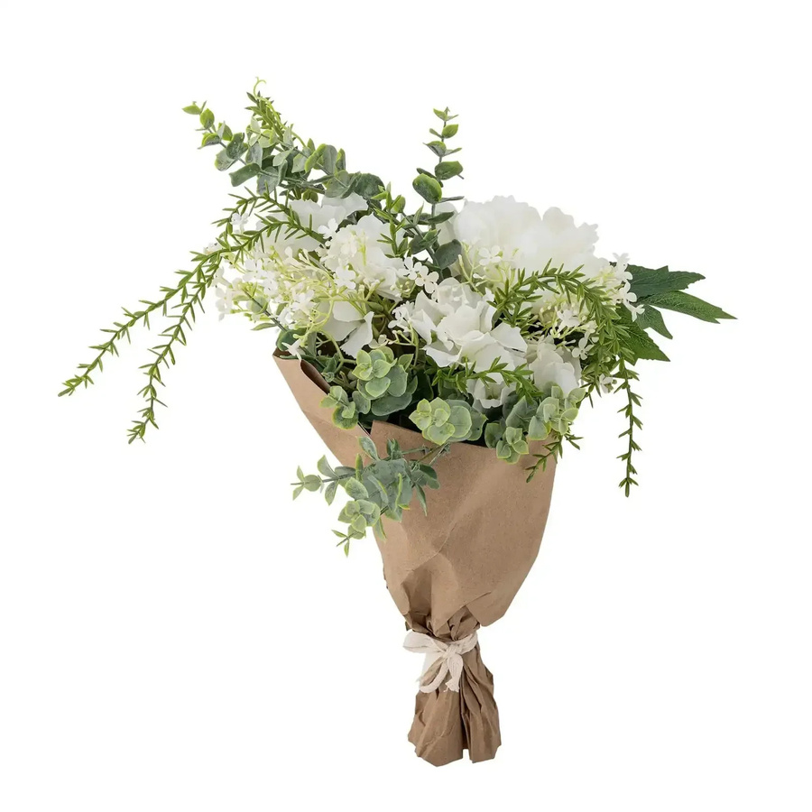 Bloomingville Kunststrauß Chrysantheme in Weiß für den Tisch - Bild 1