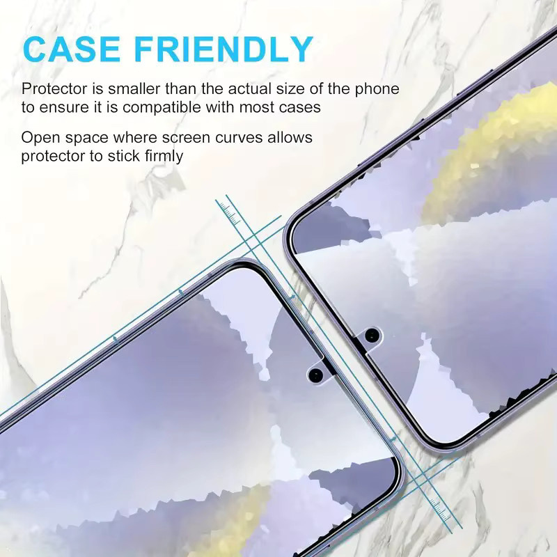 3er-Pack HD-Displayschutzfolie aus gehärtetem Glas für Samsung Galaxy S25 S24 Ultra S24 S25 Plus S23 S22 S21 Plus FE, transparent - Bild 3