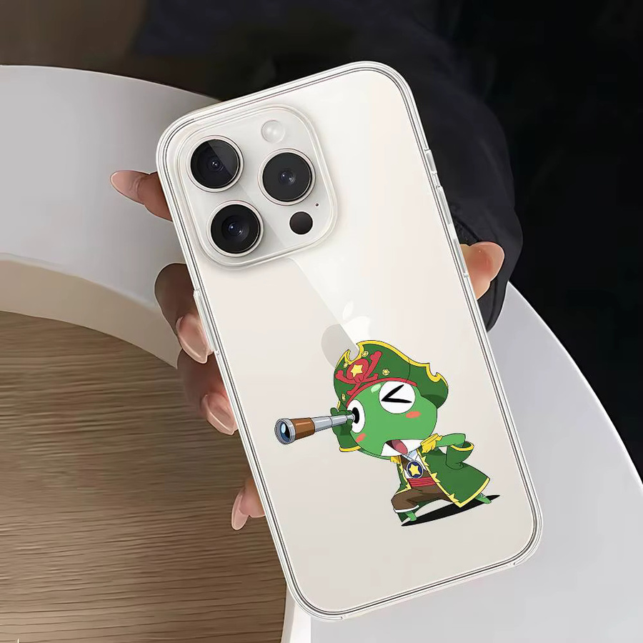 K-Keroro Gunsou Handyhülle für iPhone 11 bis 17 Pro Max, transparente und stoßfeste Schutzhülle - Bild 5