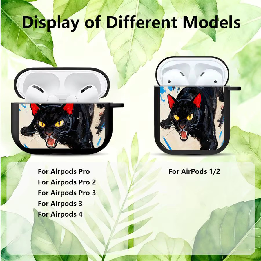 Schutzhülle Fierce Cat für Apple AirPods Pro in Multicolour - Bild 5
