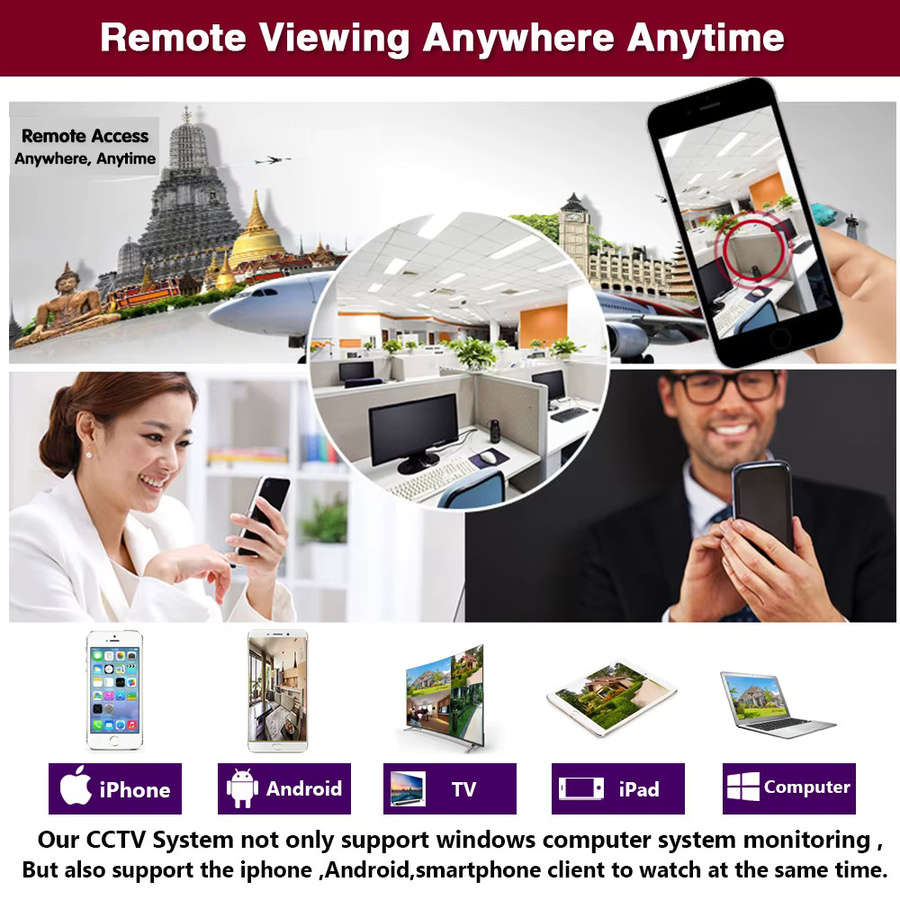 Xmeye 4K 8-Kanal Hybrid NVR DVR Sicherheits-Videosystem mit Gesichtserkennung, 8MP, Schwarz - Bild 4