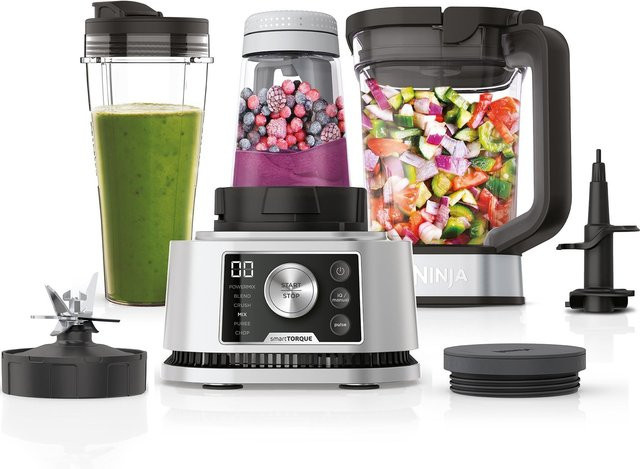 Ninja 3-in-1 Power Nutri Standmixer 1200W Schwarz Silber CB350EU - Bild 1