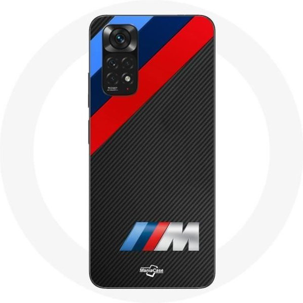 Xiaomi Redmi Note 11S Schutzhülle mit BMW M Carbon Logo in Schwarz - Bild 1