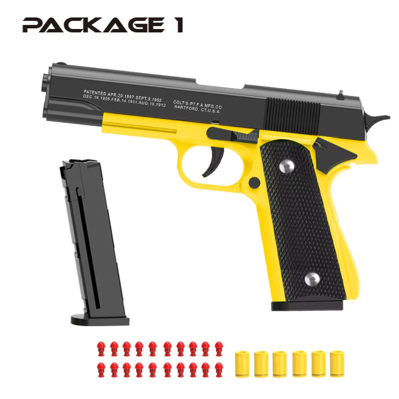 Automatische Colt 1911 Shell Soft Bullet Spielzeugpistole, Air Gunner Gun CS - Bild 5