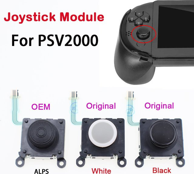 ALPS Analogsteuerung Joystick-Modul für PS Vita PSV 2000 Spielekonsole, 3D-Taste Links und Rechts, Schwarz - Bild 1