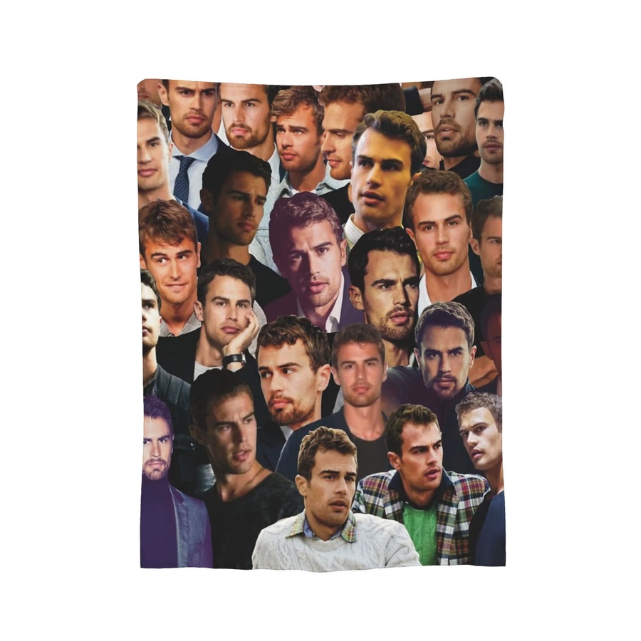 Theo J-James Fleece-Überwurfdecke mit Foto-Collage, mehrfarbig, super warm und atmungsaktiv - Bild 6