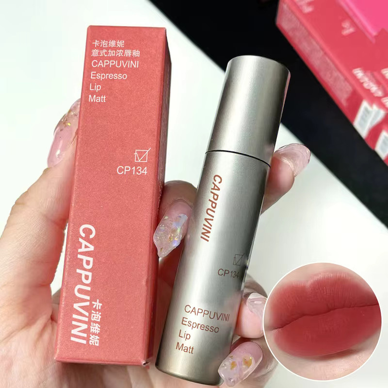 Cappuvini Lippenstift, Flüssig, Matt, Silber-Tube - Bild 3