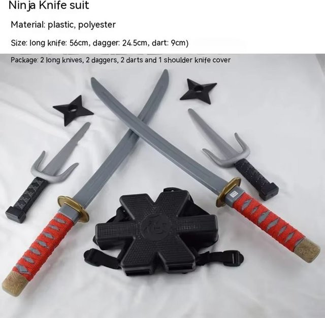 Bandai Ninja Samurai Langmesser Dolch-Set, Kunststoff, Bunt - Bild 1