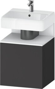 Duravit Waschtischunterschrank Qatego in Weiss mit Grau, B/T/H: 49 x 42 x 64,5 cm - Bild 1