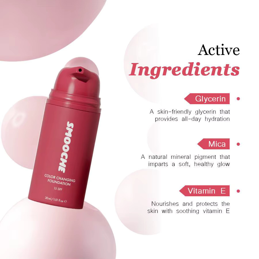 Smooche Foundation SPF15, langanhaltend, leichtgewichtig - Bild 2