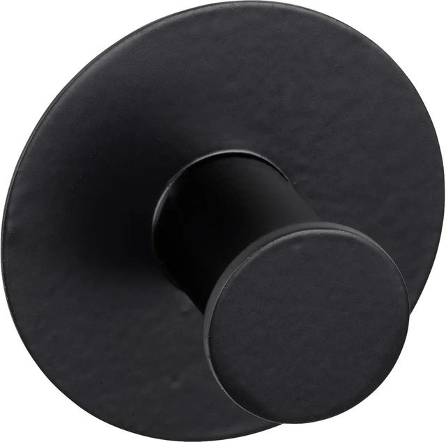Wenko Wandhaken Celano Rostfrei in Schwarz Ø 5 cm x 3,3 cm - Bild 1