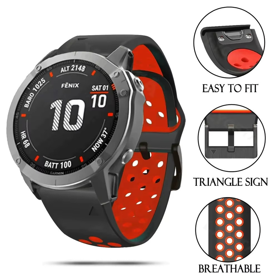 QCTOG Smartwatch-Armband Silikon, 22 mm, Unisex - Bild 3