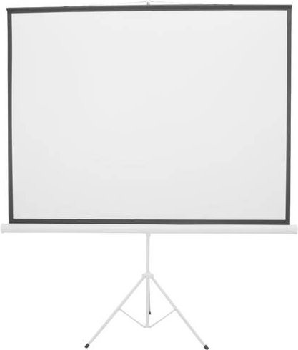 Eurolite Stativleinwand in Weiß, Bildformat 4:3, B: 200 cm x H: 150 cm - Bild 1