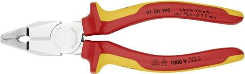 Knipex Kombizange 01 06 190 VDE isoliert aus Chrom-Vanadium mit Mehrkomponenten-Griff, Länge: 190 mm - Bild 1