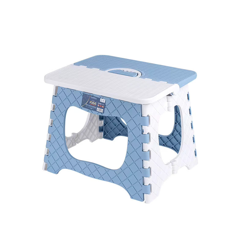 MUMUCC Klappbarer Outdoor-Hocker in Grau, Tragbarer Reisehocker für Wohnzimmer, Küche und Badezimmer - Bild 1