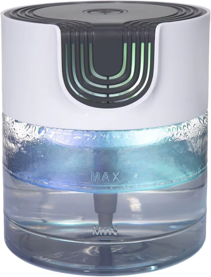 Ofenlai Aroma Diffuser Luftreiniger und Luftbefeuchter auf Wasserbasis in Grau und Weiß mit Duftfach - Bild 2