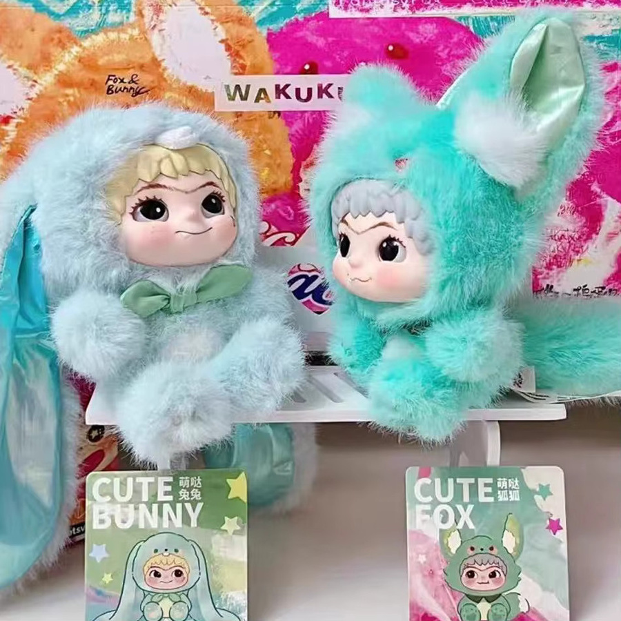 Bandai Wakuku Kaninchen Plüschpuppe, 1-6-teiliges Set, bunt - Bild 2