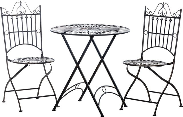 TPFGarden Sitzgruppe Thegel in Bronze aus Metall - Bild 1