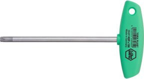 Wiha Stiftschlüssel mit Quergriff TX PLUS Torx mattverchromt 20IP x 100 mm - Bild 1