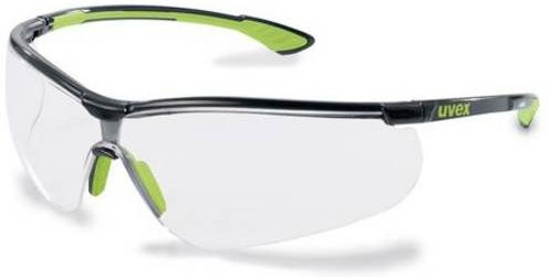 Uvex Sportstyle Schutzbrille Schwarz Transparent mit UV-Schutz und Supravision Excellence Gläsern - Bild 1