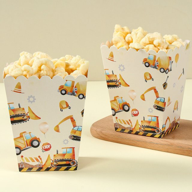Huiran Popcorn Box, Cartoon Autos, 8 Teile/los - Bild 1