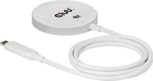 Club3D Induktions-Ladegerät 25W Qi2 USB-C CAC-3026 Weiß - Bild 1