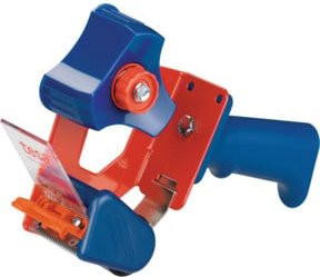 tesapack Handabroller 6300 Economy von tesa in Blau und Rot für Rollenbreite bis 50 mm mit manuell verstellbarer Rollenbremse und wendbarem Messer - Bild 3