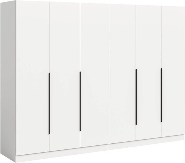 Kleiderschrank KOPENHAGEN xonox.home weiß matt B/H/T: 240 x 181 x 52 cm - Bild 1