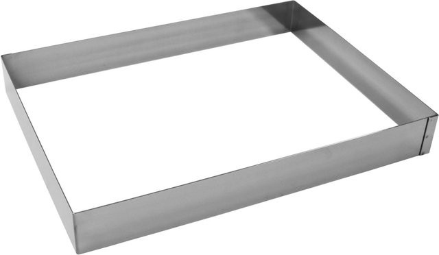 Schneider Schnitten- und Backrahmen aus Edelstahl, Silber, B/T/H: 40 x 30 x 4 cm - Bild 1
