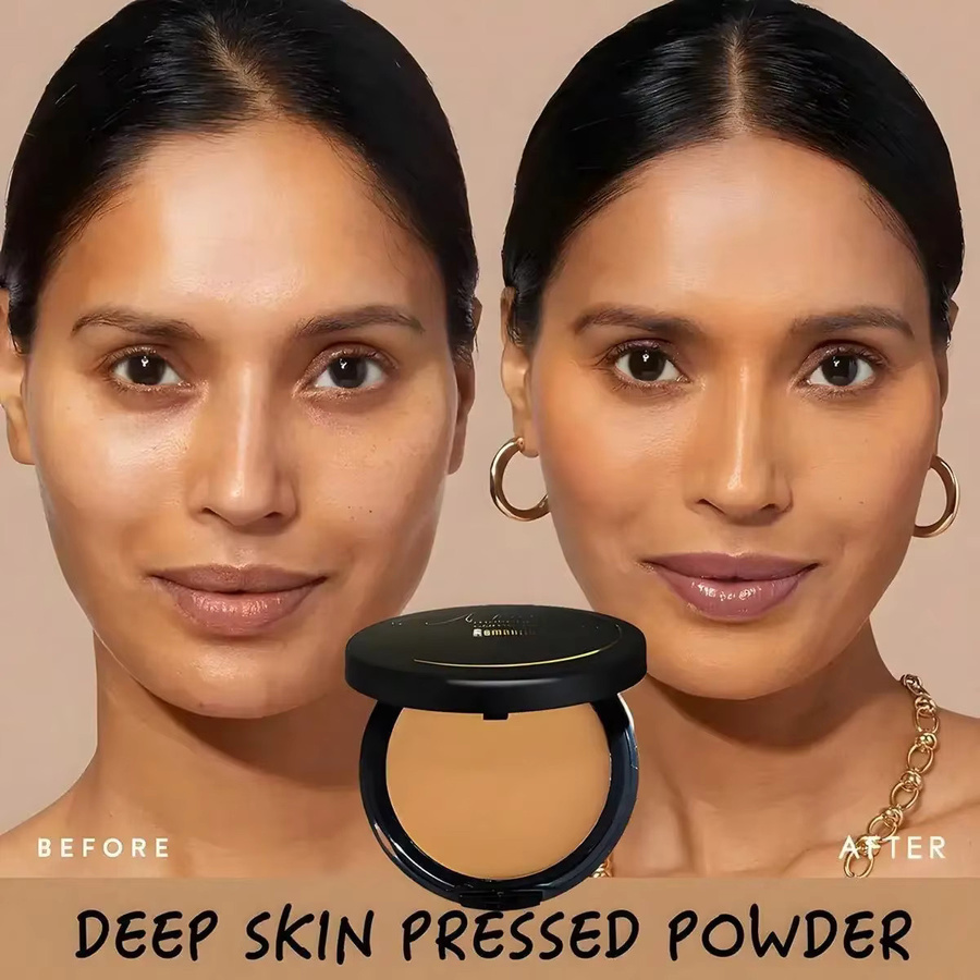 Romantic Flower Foundation Bronzer Puder Set, Dunkle Haut - Bild 6