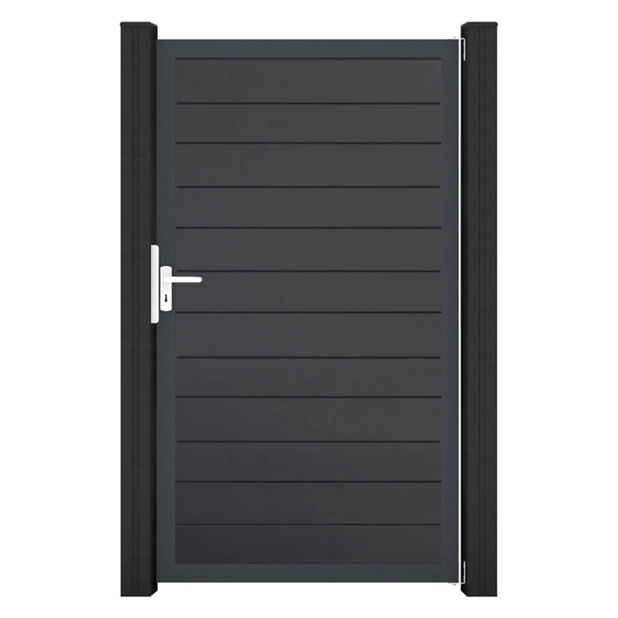 GroJa Tor 1-flg. Basicline Schmal Anthrazit B: 100 cm, H: 180 cm - Bild 2