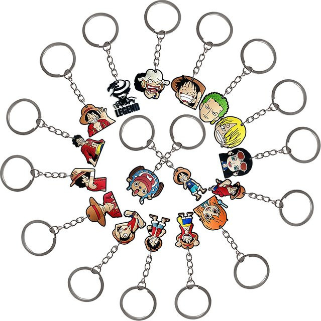 Bandai One Piece Schlüsselanhänger, 5er/10er-Set, Unisex - Bild 1