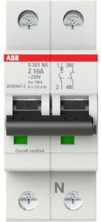 ABB S201-Z16NA Leitungsschutzschalter 16A 230V 2CDS251103R0468 - Bild 1