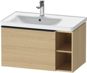 Duravit Waschtischunterschrank D-Neo Wandhängend Schwarz Eiche Natur B: 78,4 cm, T: 45,2 cm, H: 44,0 cm - Bild 1