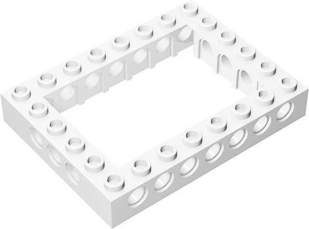 Stein 6 x 8 Offene Mitte, weiß, 1-teiliges Set, ab 14 Jahren - Bild 1