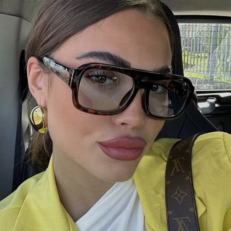 GEVE Sonnenbrille, Quadratisch, Vollrand, Kunststoff, Braun, Damen - Bild 2