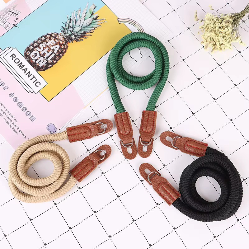 Vintage Kamera-Halsband aus Baumwolle und Leder für SLR und Digitalkameras, KOQZM, Schwarz/Mehrfarbig - Bild 4