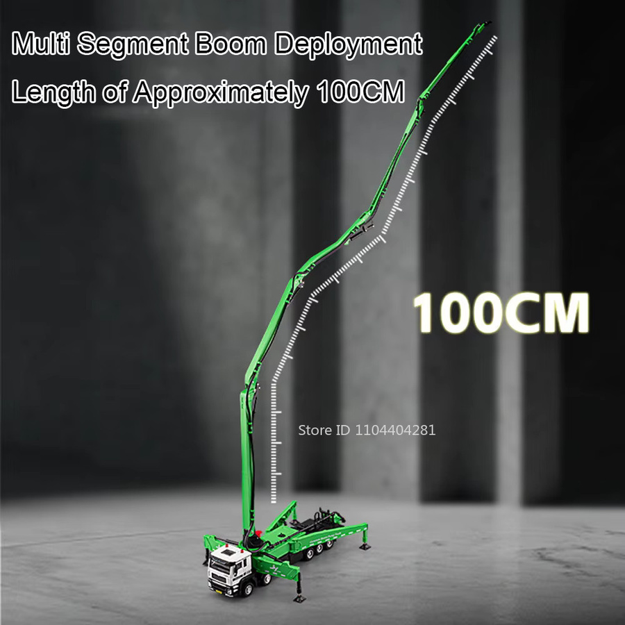 MAKEDA Zement Pumpe Lkw, Modell, 1:32, Metall, mit Licht und Sound - Bild 1