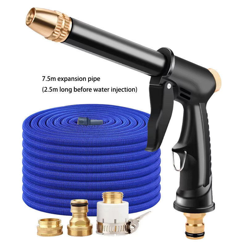 Tragbare Hochdruck-Wasserpistole zur Reinigung von Auto und Waschmaschine sowie als Sprinkler-Düse für den Gartenschlauch - Bild 3